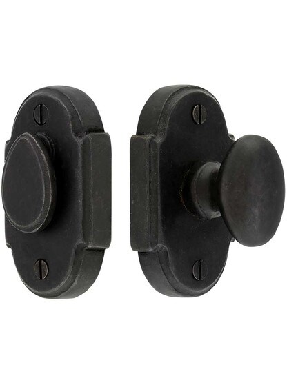 Solid Bronze Arched Bolt.